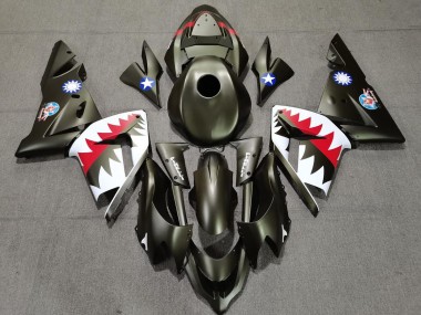 Squalo Verde Militare 2004-2005 Kawasaki ZX10R Carena Moto