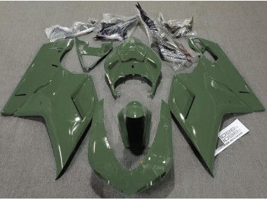 Verde Militare Lucido 2007-2014 Ducati 848 1098 1198 Carena Moto