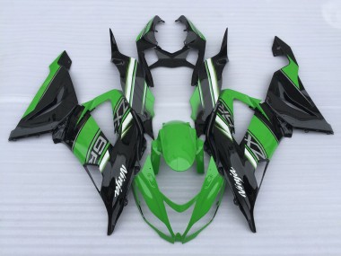 Verde & Nero Lucido 2013-2018 Kawasaki ZX6R Carena Moto